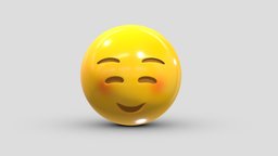 Apple Smiling Face face, set, apple, messenger, smart, pack, collection, icon, vr, ar, smartphone, android, ios, samsung, phone, print, logo, cellphone, facebook, emoticon, emotion, emoji, chatting, animoji, asset, game, 3d, low, poly, mobile, funny, emojis, memoji