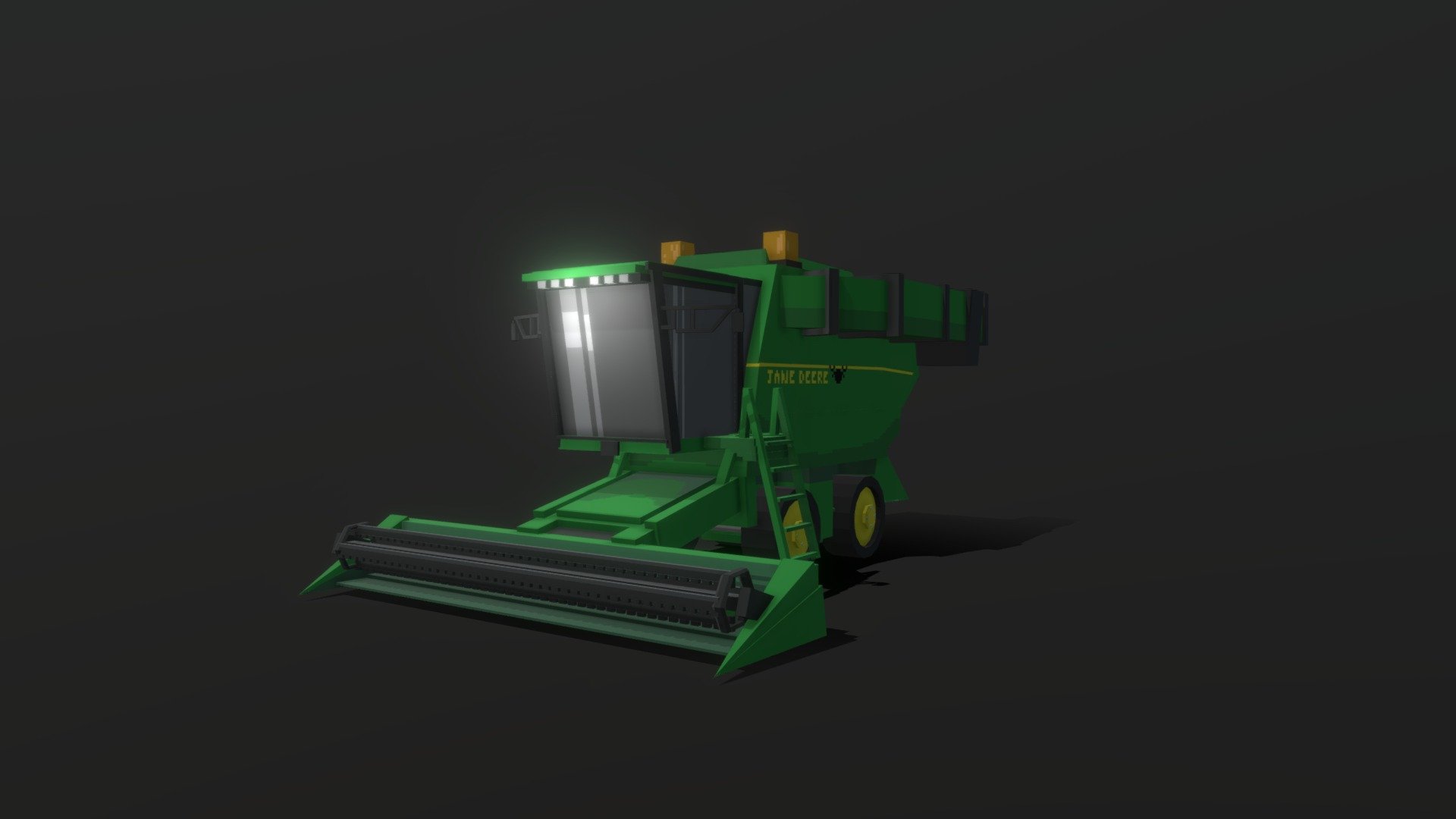 Combine Harvester - 3D model by Aphollo17 (@ezsimiele) 3d model