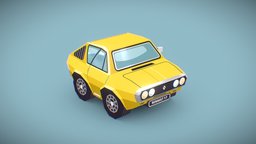 renault 17 lowpoly