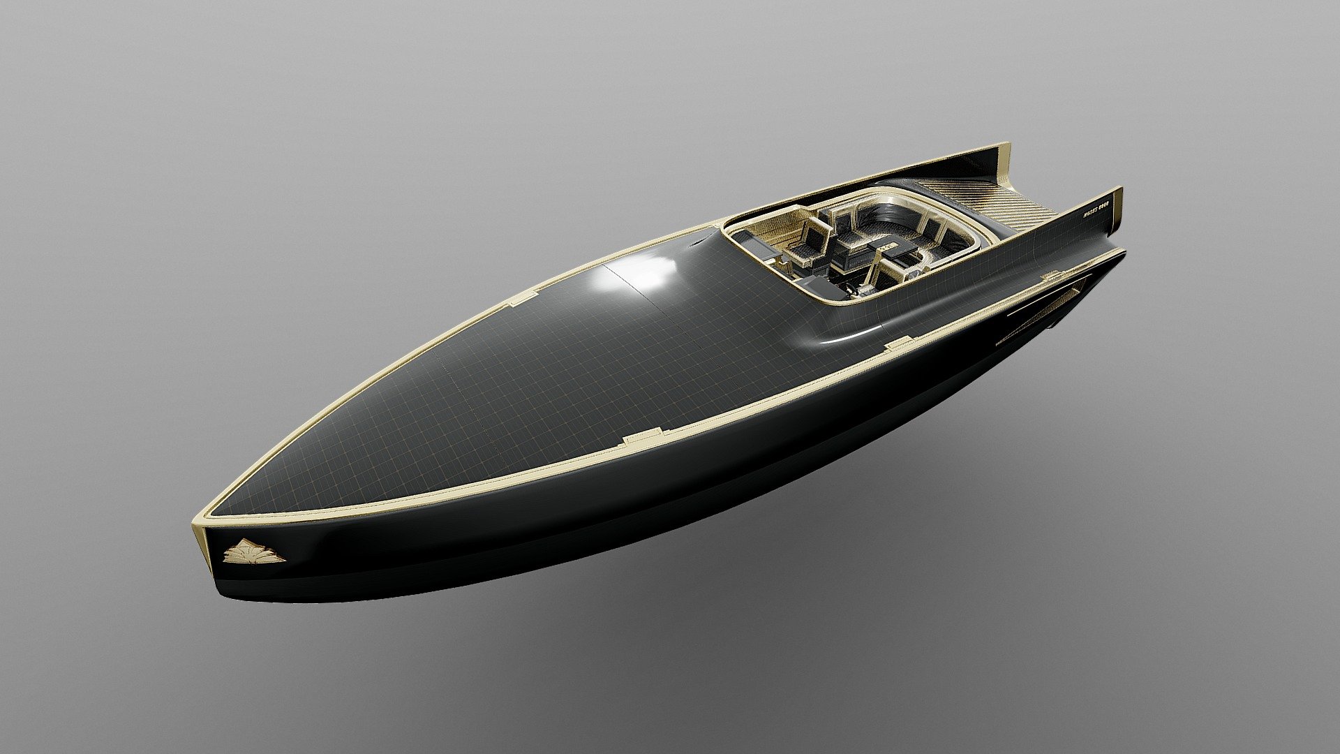 A Luxury electric speedboat concept design. The boat is entirely covered in solar panels, the solar modules are perfectly adapted to the shape of the boat, which transmits extra energy straight to the main battery, which powers groundbreaking Jupiter Jets equipped with more effective inverted turbines capable of reaching high speeds with zero-emission. The 3D model is optimized for real-time engines such as Unreal Engine and Unity. The speedboat was created and modeled with ZBrush and textured with Adobe Substance 3D Painter. 

Also, check out the MOSES 9000!  https://skfb.ly/ovnGW

For more visit   

ArtStation: https://www.artstation.com/artwork/g8d8LG    

Behance: https://www.behance.net/gallery/145902527/MOSES-6000-VR

Thank you for watching! - MOSES 6000 - Buy Royalty Free 3D model by Bartholomew Koziel (@bkoziel) 3d model