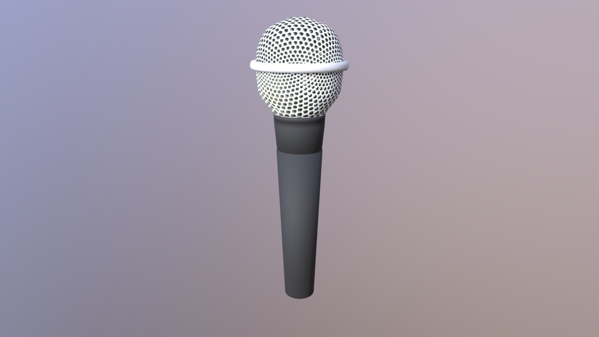 Hand held microphone. Glb file should be scaled for oculus props 3d model