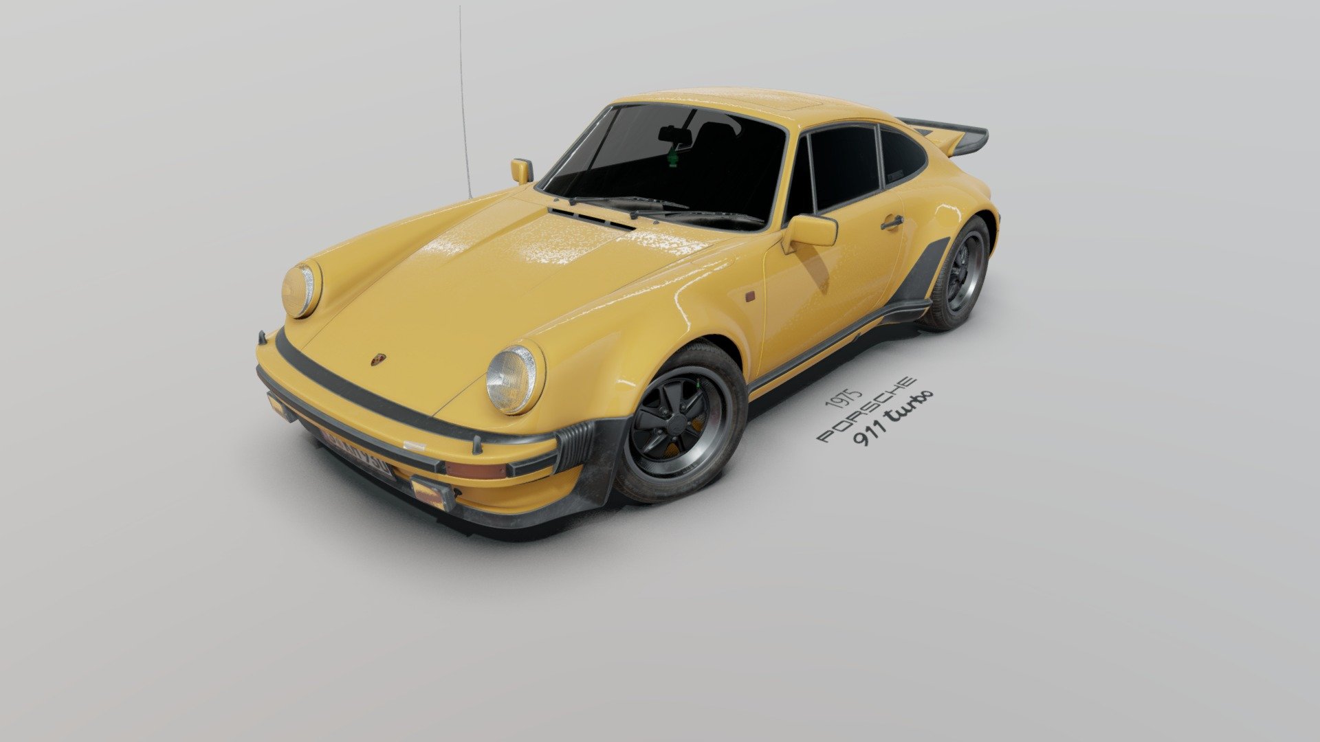 This work is based on &ldquo;FREE 1975 Porsche 911 (930) Turbo