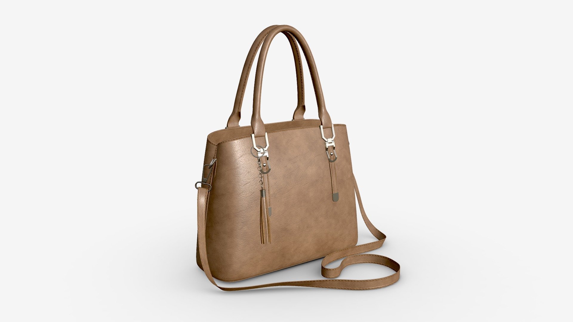 Women summer shoulder bag light brown - Buy Royalty Free 3D model by HQ3DMOD (@AivisAstics) 3d model