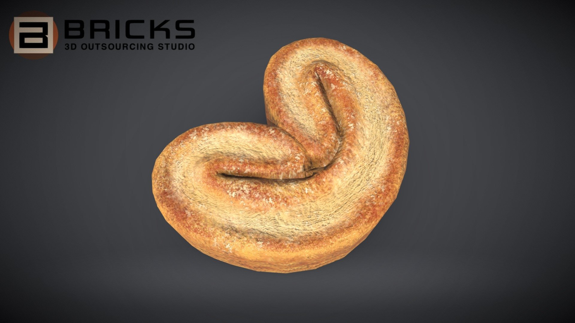 PBR Food Asset:
Palmier_Pastry
Polycount: 1000
Vertex count: 502
Texture Size: 2048px x 2048px
Normal: OpenGL

If you need any adjust in file please contact us: team@bricks3dstudio.com

Hire us: tringuyen@bricks3dstudio.com
Here is us: https://www.bricks3dstudio.com/
        https://www.artstation.com/bricksstudio
        https://www.facebook.com/Bricks3dstudio/
        https://www.linkedin.com/in/bricks-studio-b10462252/ - PalmierPastry - Buy Royalty Free 3D model by Bricks Studio (@bricks3dstudio) 3d model