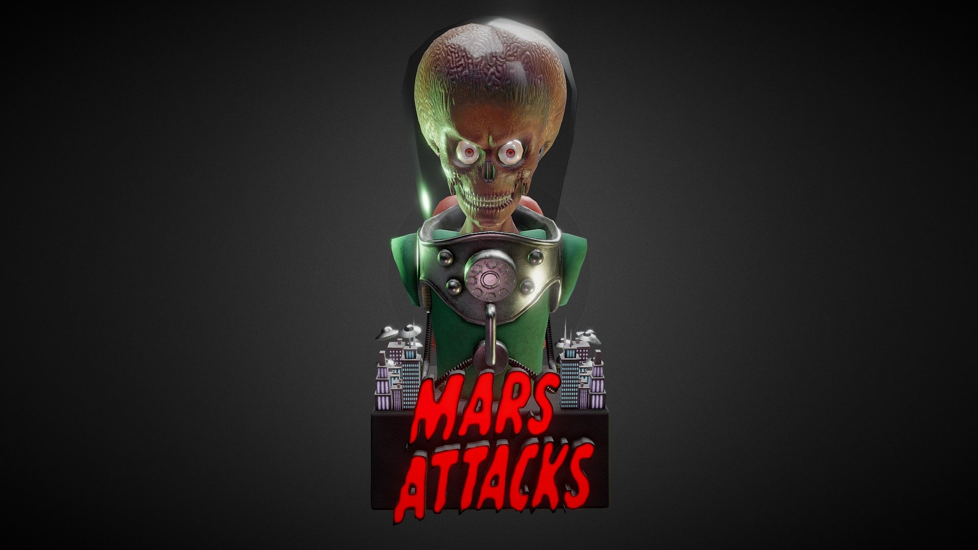 “Mars Attacks!” di Enrico Valmori

Studente 2° Anno

Software: Zbrush - Maya - SubstancePainter

Accademia Italiana Videogiochi: aiv01.it - Mars Attacks! - Enrico Valmori - 3D model by AIV 3d model