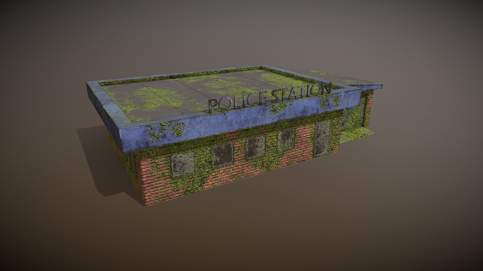 Sharing a little building wich was dropped from a project so I redid it a bit and giving you it to have fun with, 2048 pbr material with dx normalmap. Not enterable this time sorry but Enjoy! - Abandon Police Station - Download Free 3D model by Thunder (@thunderpwn) 3d model