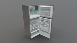 Samsang refrigerator furniture, kitchen, refrigerator, fridge, 3d, home, interior