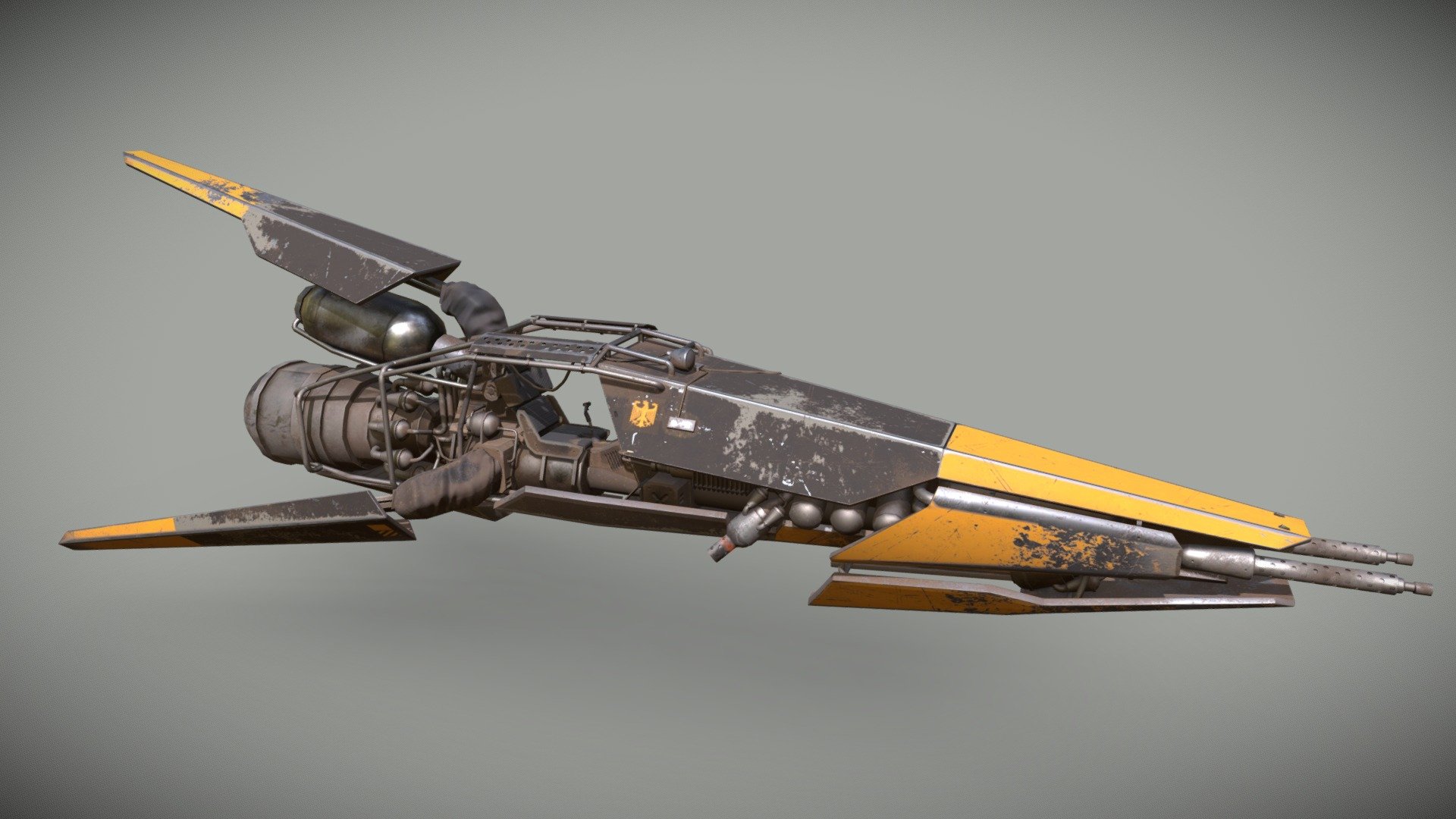 Realistic germanic version of the Valkyrie MK II 3d model