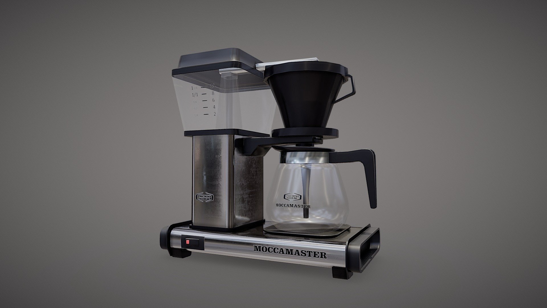 Modeled after a Moccamaster coffee maker. 
Free to download and use in your projects and renders :)
 - Coffee maker - Download Free 3D model by Fredrik Johansen (@kird3rf) 3d model