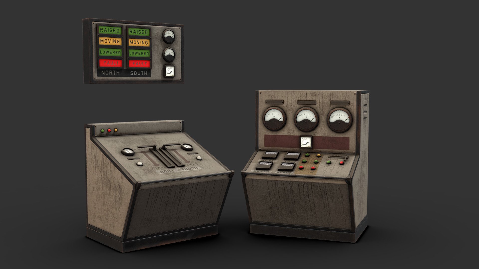 Commisssion for someone for use in Second Life

Made in 3DSMax and Substance Painter

Questions? Interested in a custom model? Want me working on your project? Feel free to contact me via artstation at: https://www.artstation.com/renafox3d - Generator/Bridge Control Panels - 3D model by Renafox (@kryik1023) 3d model