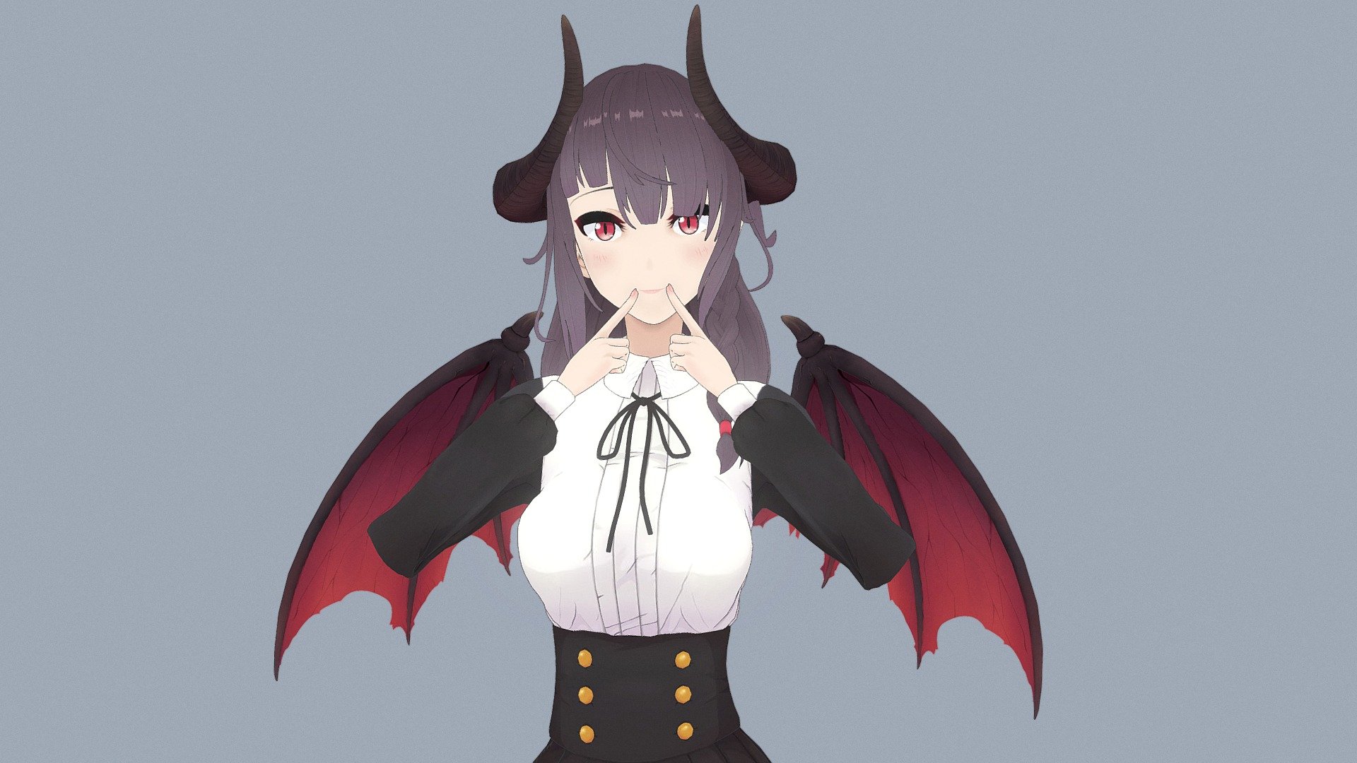 A fully rigged monster girl dragonewt character for Blender

Rig Demo: https://youtu.be/RFDWpR5avS8

Features:


Fully rigged with IK FK switch
Simple facial expression &amp; face rig
4K cel-shading &amp; handpainted art style texture
Full body with clothes, full nude texture
Subdivision ready

Lowpoly count:


Dragonewt Body - Tris: 24,224, Faces: 12,240, Verts: 12,530
Hair - Tris: 18,124, Faces: 9,226, Verts: 9,696
Cloth - Tris: 12,843, Faces: 6,599, Verts: 6,535
Shoe - Tris: 2,012, Faces: 1,028, Verts: 1,010

Note: no animation include inside this character

Create your own character: Customize Female Base Mesh-Anime Style - Monster Girl Dragonewt - Buy Royalty Free 3D model by menglow 3d model