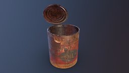 Old oil can food, abandoned, oil, rust, prop, vintage, post-apocalyptic, retro, photorealistic, rusty, can, scrap, tin, apocalypse, cowboy, western, postapocalyptic, metal, old, photorealism, farwest, lowpolymodel, oilcan, tincan, substance, low-poly, asset, lowpoly