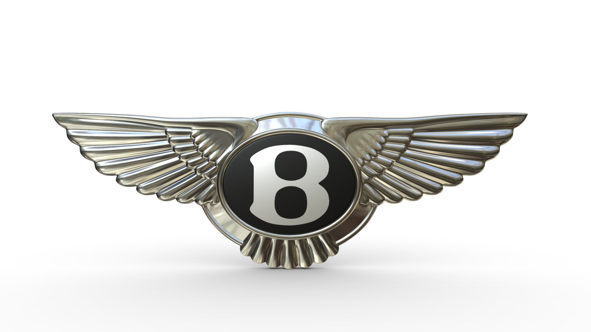 Bentley Logo - Download Free 3D model by PolyArt (@ivan2020) 3d model