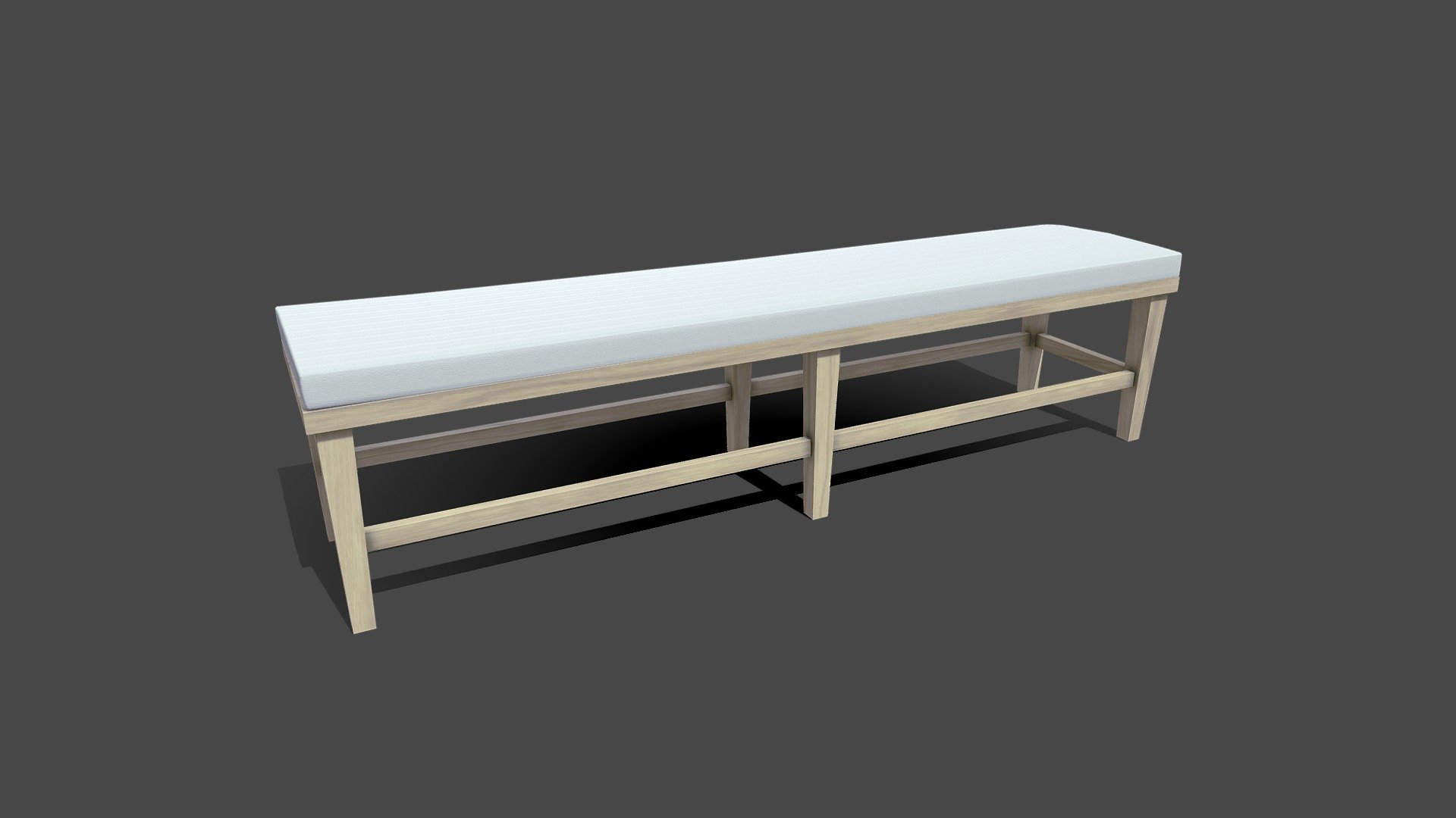 Bench with Cushion



Low-poly ready to use in games (580 tris)

Textures are in PNG format 4096x4096 PBR Metallic/Roughness
 - Bench with Cushion Low-poly - Download Free 3D model by MaX3Dd 3d model