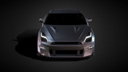 Nissan GT-R 2024 (low-poly)