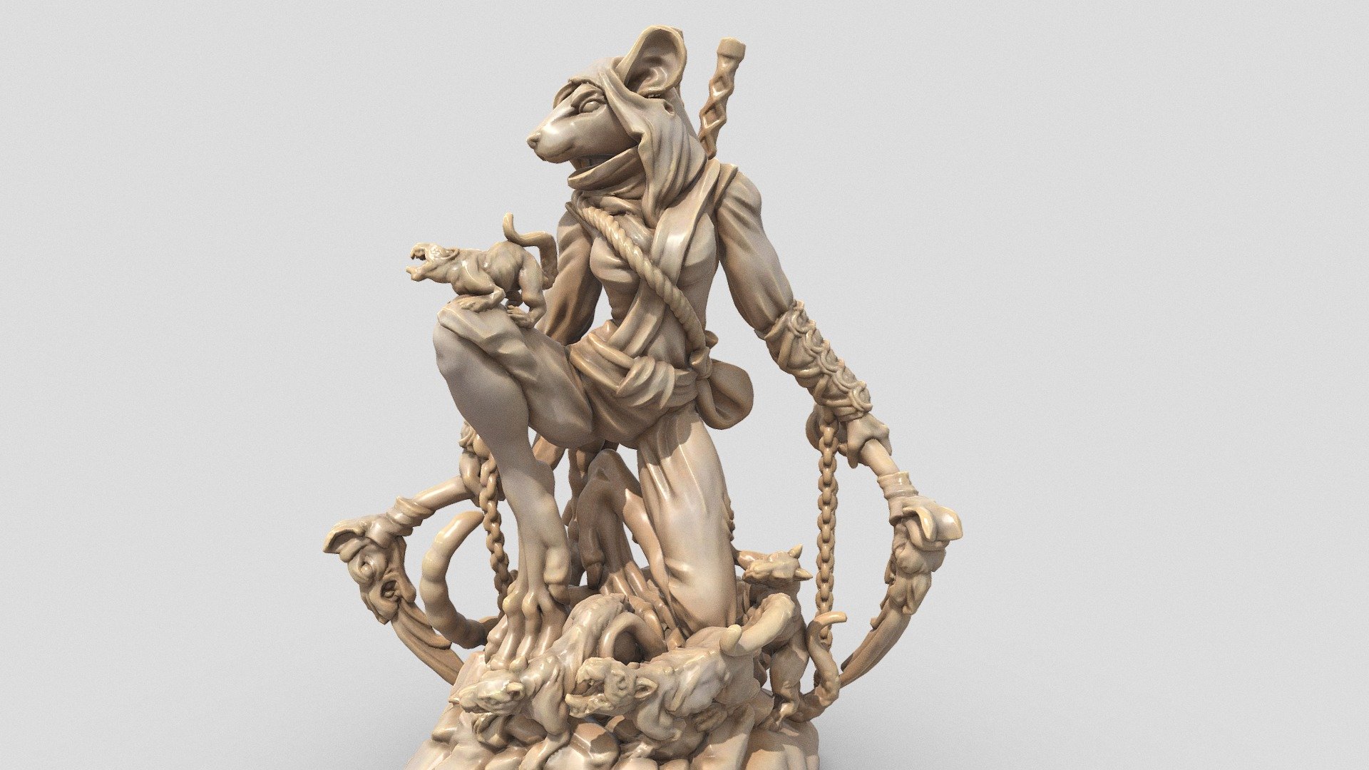 - Rat Ninja - Assassin - 3D Printable - Buy Royalty Free 3D model by Printed Obsession (@printedobsession) 3d model
