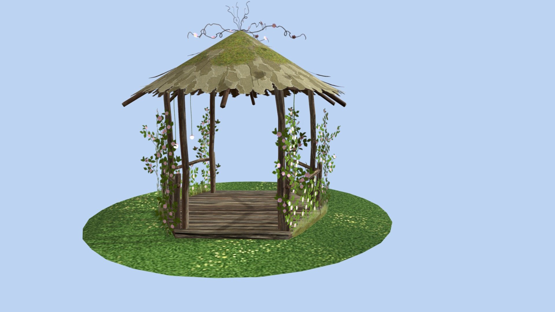 Gazebo - Fairy Garden - 3D model by Bridget (@bridgetlykin) 3d model