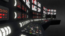 Deathstar Superlaser Control Console room, computer, control, empire, death, console, imperial, wars, star, deathstar, scifi, starwars, laser, superlaser