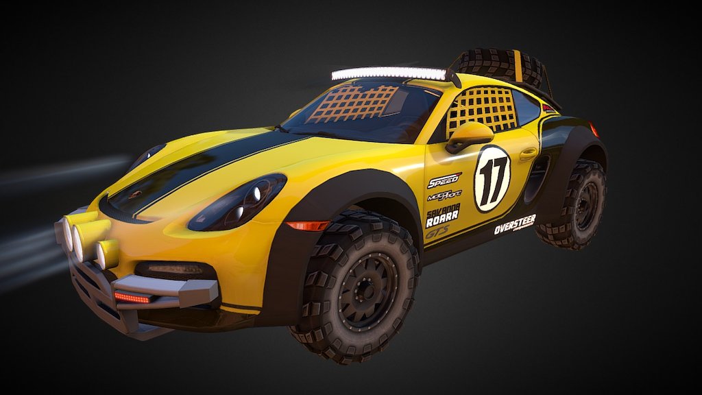 3D model for Asphalt Xtreme by Gameloft Madrid - Porsche Cayman GTS - 3D model by luigimaniak 3d model