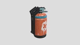 Raze Grenade from Valorant grenade, riotgames, maya, asset, 3dmodel, valorant, raze, razegrenade