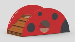 Lappset Ladybird Playhouse tower, frame, bench, set, children, child, gym, out, indoor, slide, equipment, collection, play, site, vr, park, ar, exercise, mushrooms, outdoor, climber, playground, training, rubber, activity, carousel, beam, balance, game, 3d, sport, door