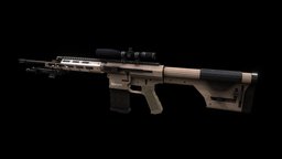 RSASS (Low-poly for Vanilla Minecraft) rifle, remington, sniper, blockbench, rsass, r11