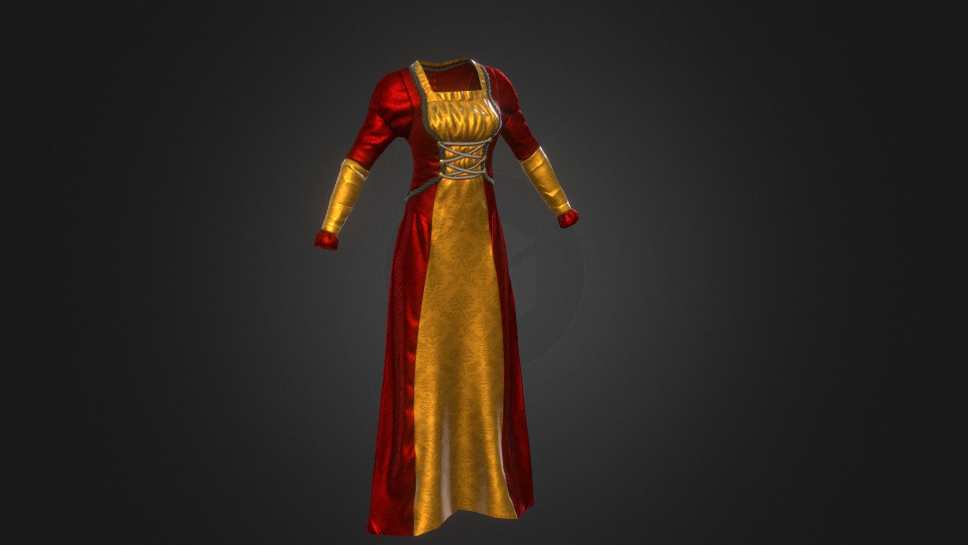Red Dress - 3D model by Portalarium 3d model