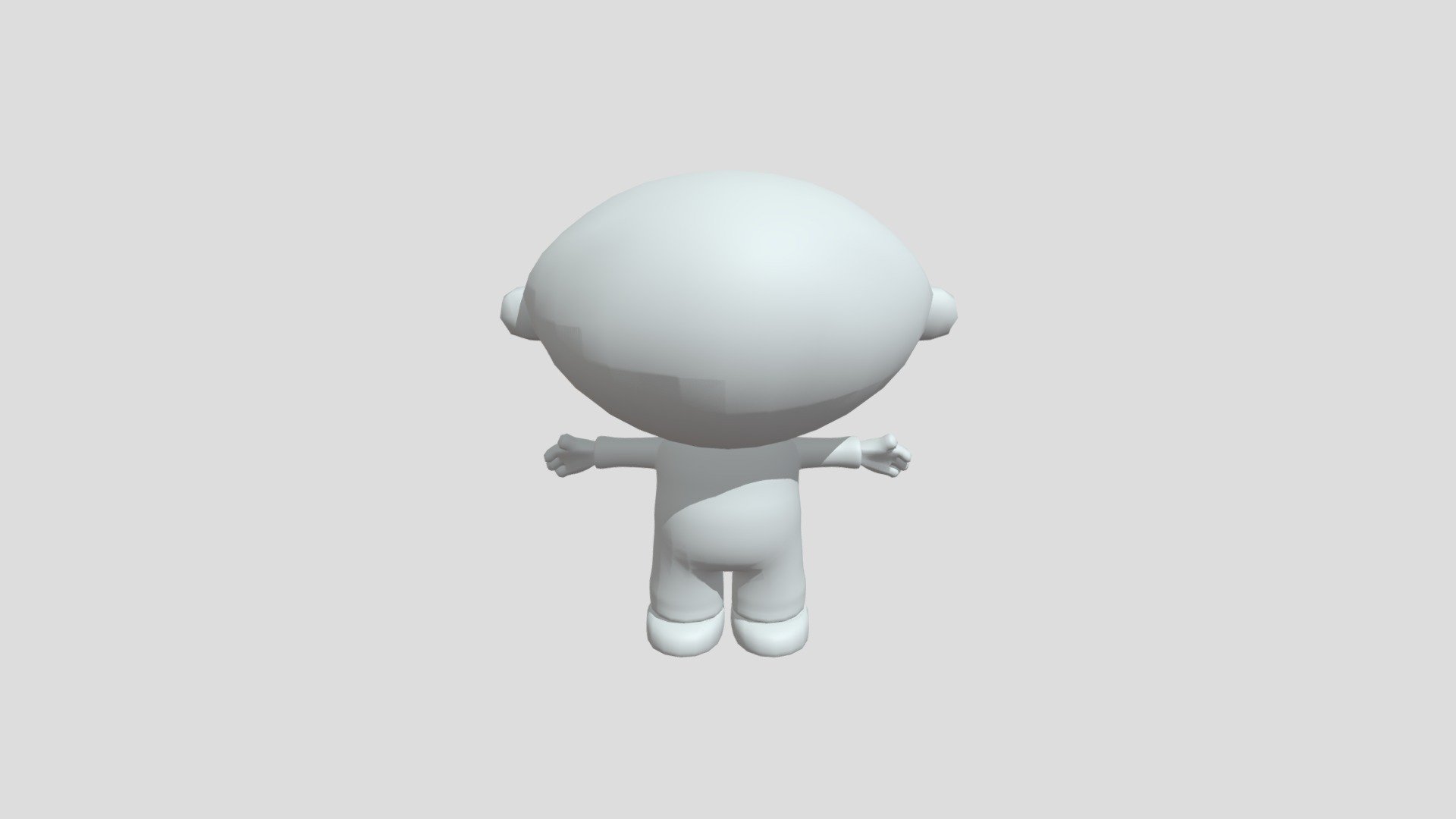 Class Assignment - Cartoon Character - Steinmetz Cartoon Character WIP - Download Free 3D model by Mason Steinmetz (@masonsteinmetz) 3d model