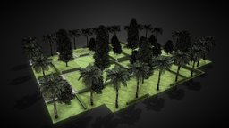 City Park One trees, green, games, assets, exterior, urban, park, game-ready, concept-art, game-asset, low-poly-model, conceptdesign, city-park, low-poly, lowpoly, gameart, gameasset, city, concept