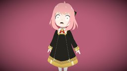Anya Forger cute, little, vrchat, character, girl, fantasy, anime
