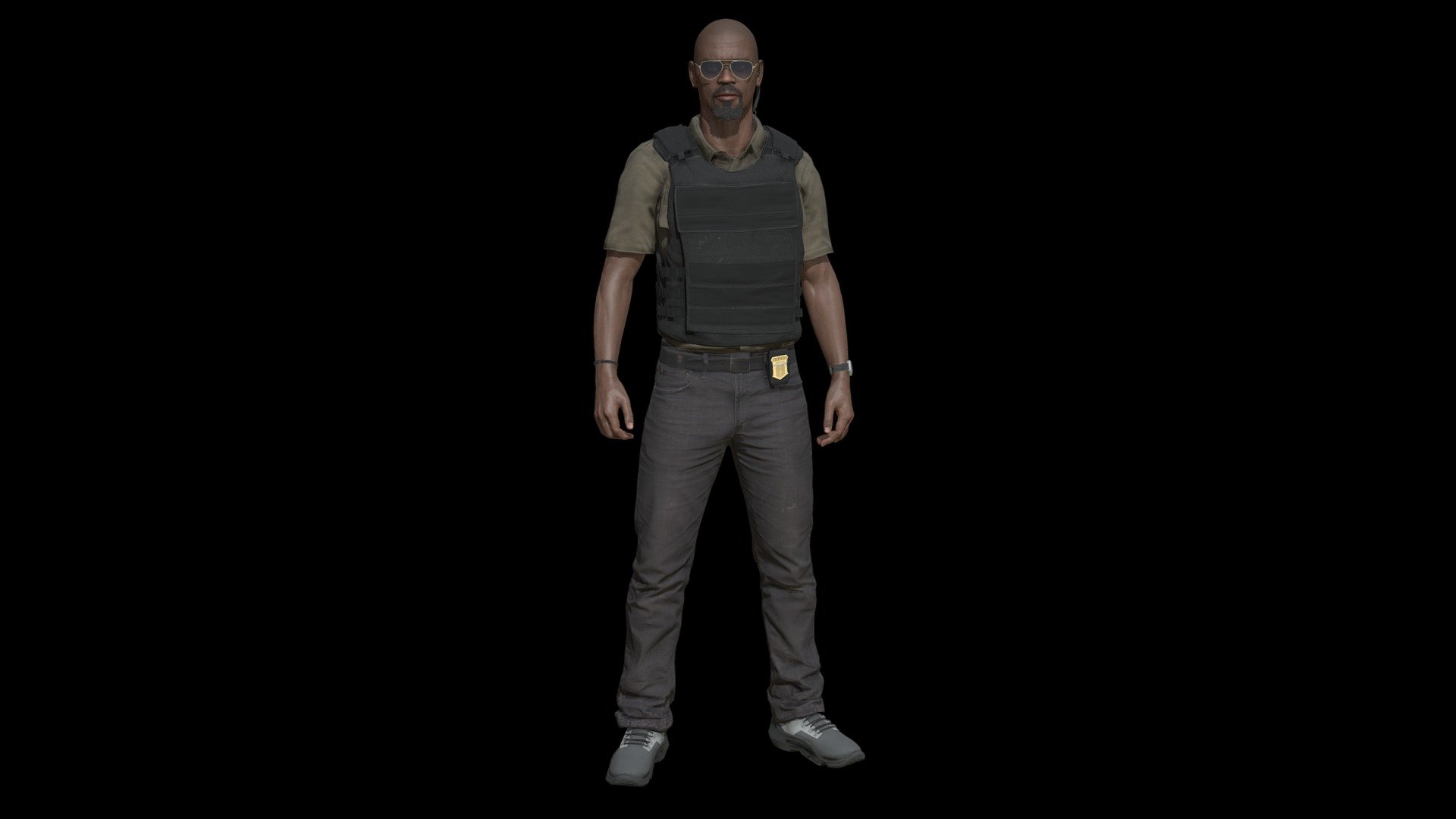 Police Man :

3d Game Ready Police Man Character.

High detail and realistic model.

Rigged, with high definition textures.

Includes 2 variations (NoGlasses).

Complete archive in additional file - Police - Buy Royalty Free 3D model by lidiom4ri4 3d model