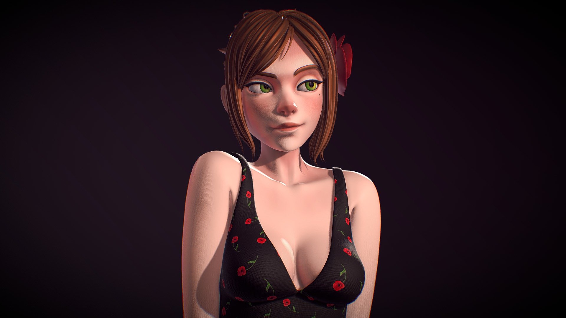 A 3d portrait of character from my unreleased game, designed by me. Made with Blender.

You can also see renders at my artstation: https://www.artstation.com/artwork/6bXXz0 - GWEN - 3D model by otnot (@cyzbich) 3d model