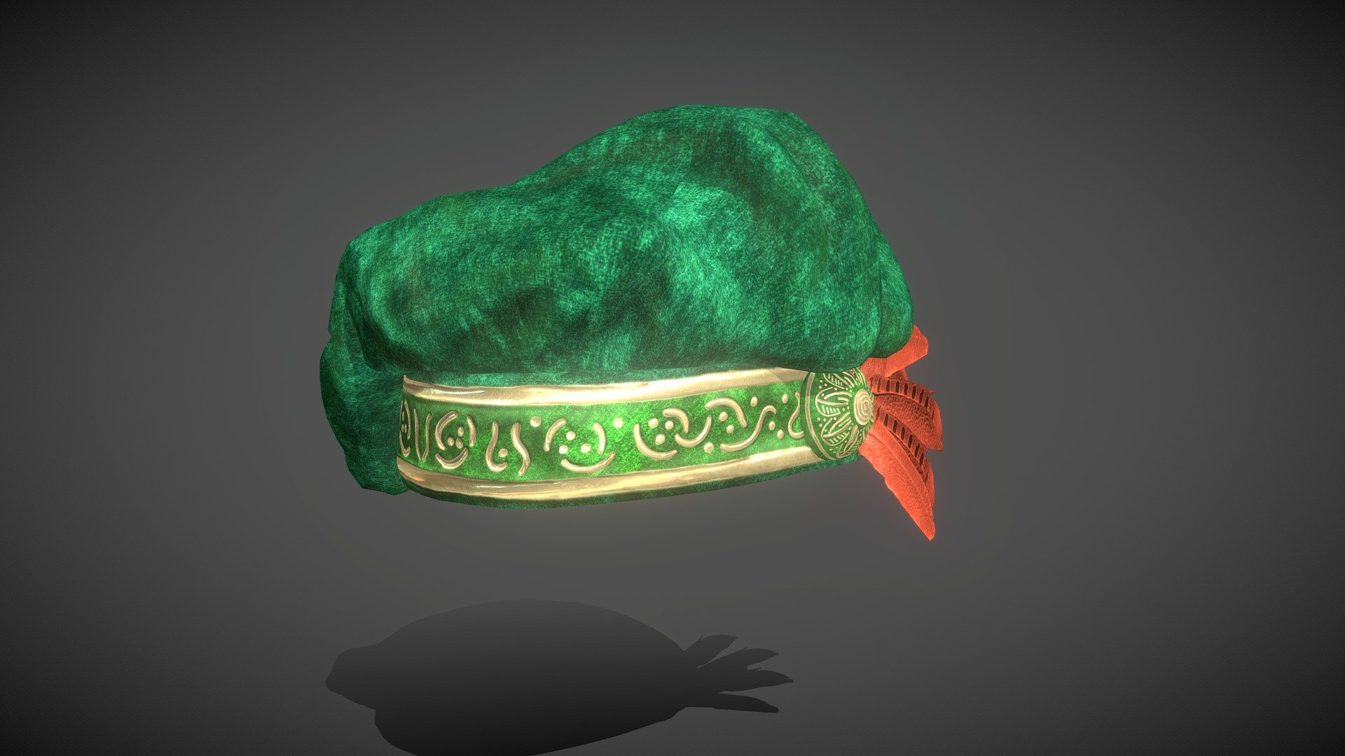 Made for Faes AR an #RPG #AR #Game #app a Italian Hat Style with #zbrush #Maya #substancepainter and #marmoset if you want commission works for games, 3d print or argames I can do it 3d model