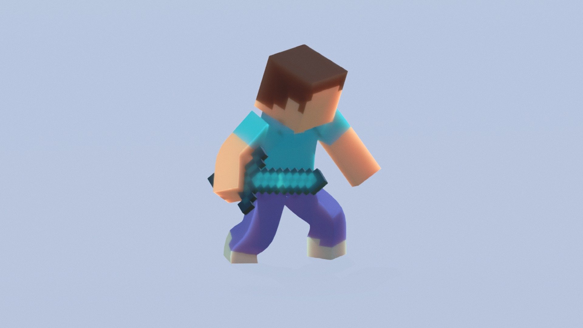 Attack steve  :d
rig and model : me - Minecraft(steve)Attack! - 3D model by Opitax 3d model