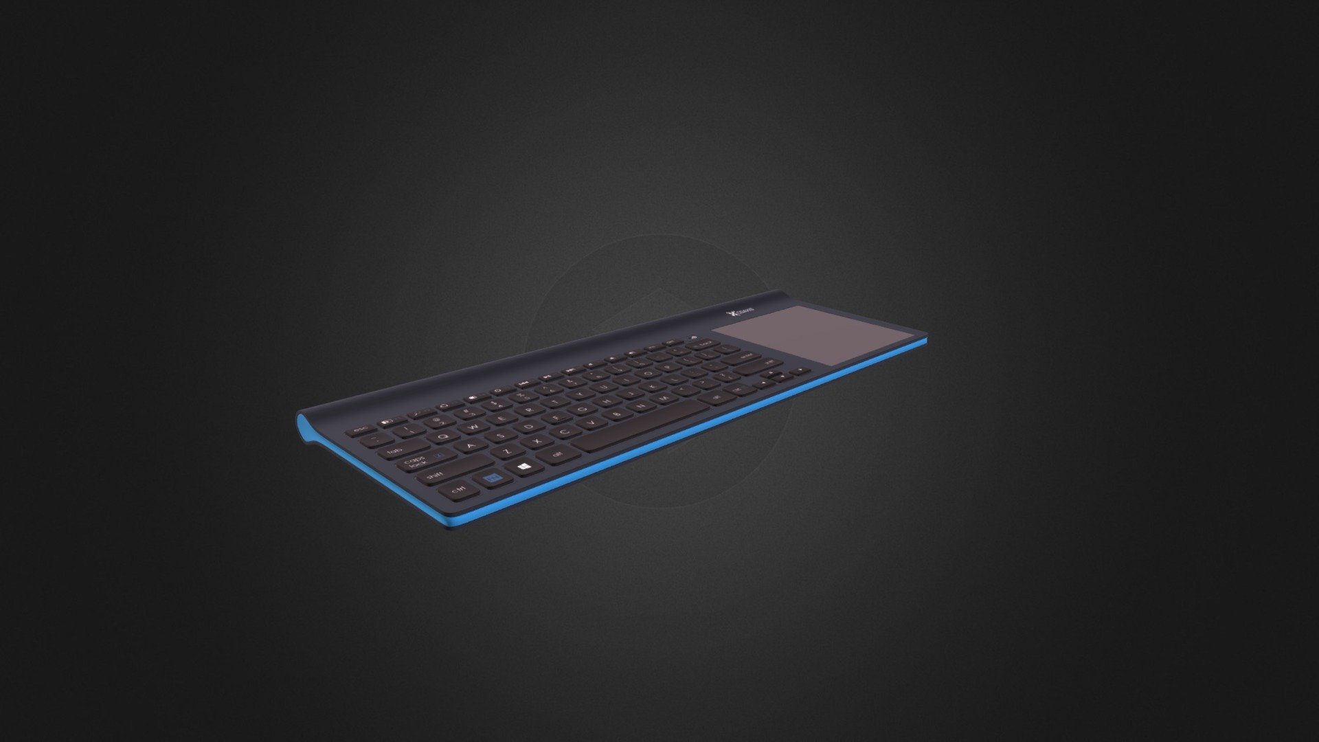 CGAxis 3D model of PC Keyboard 2. Compatible with 3ds max 2010 or higher  and many others 3d model