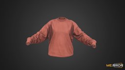 [Game-Ready] Brown Sweatshirt style, fashion, brown, stylish, ar, 3dscanning, fabric, casual, sweatshirt, formal, photogrammetry, 3dscan, casual-fashion, noai, fahsion-scan, fashionscan, knit-sweater, checkered-jacket