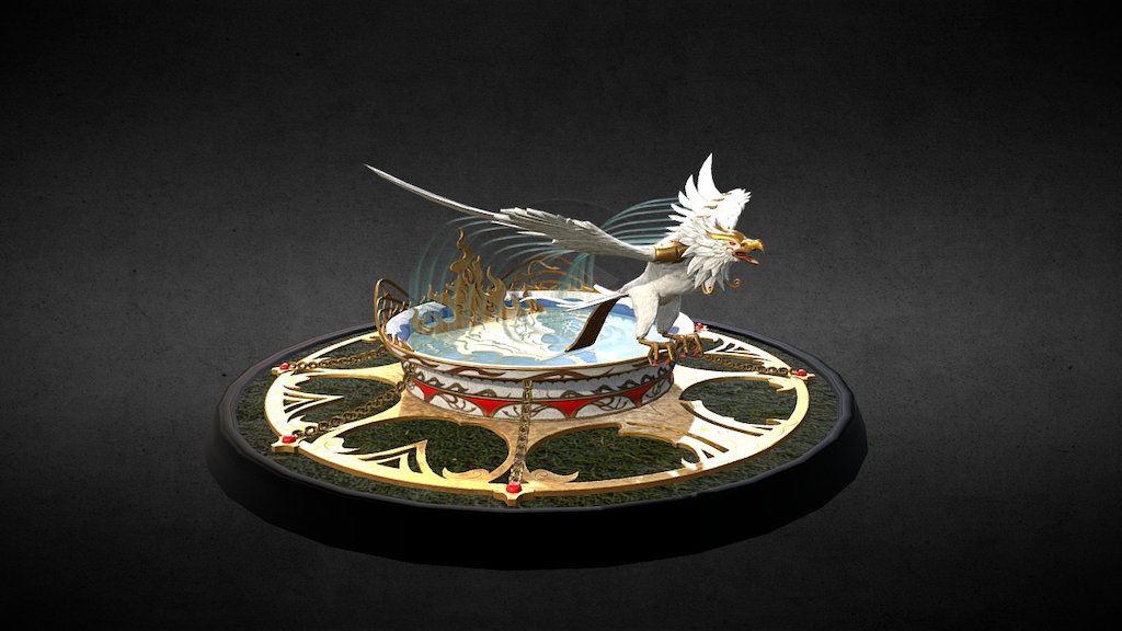 Phoenix Fountain  - Created for Creative Assembly for Total War Warhammer 2 - Phoenix Fountain - 3D model by Andrew Phelan (@korphaeron99) 3d model