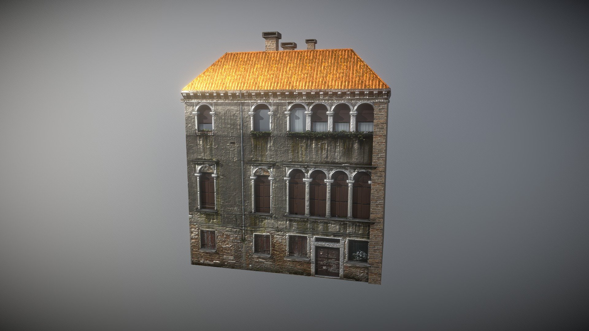 Nice house game ready model - Venice - House 1 - Buy Royalty Free 3D model by Dexsoft Games (@dexsoft-games) 3d model
