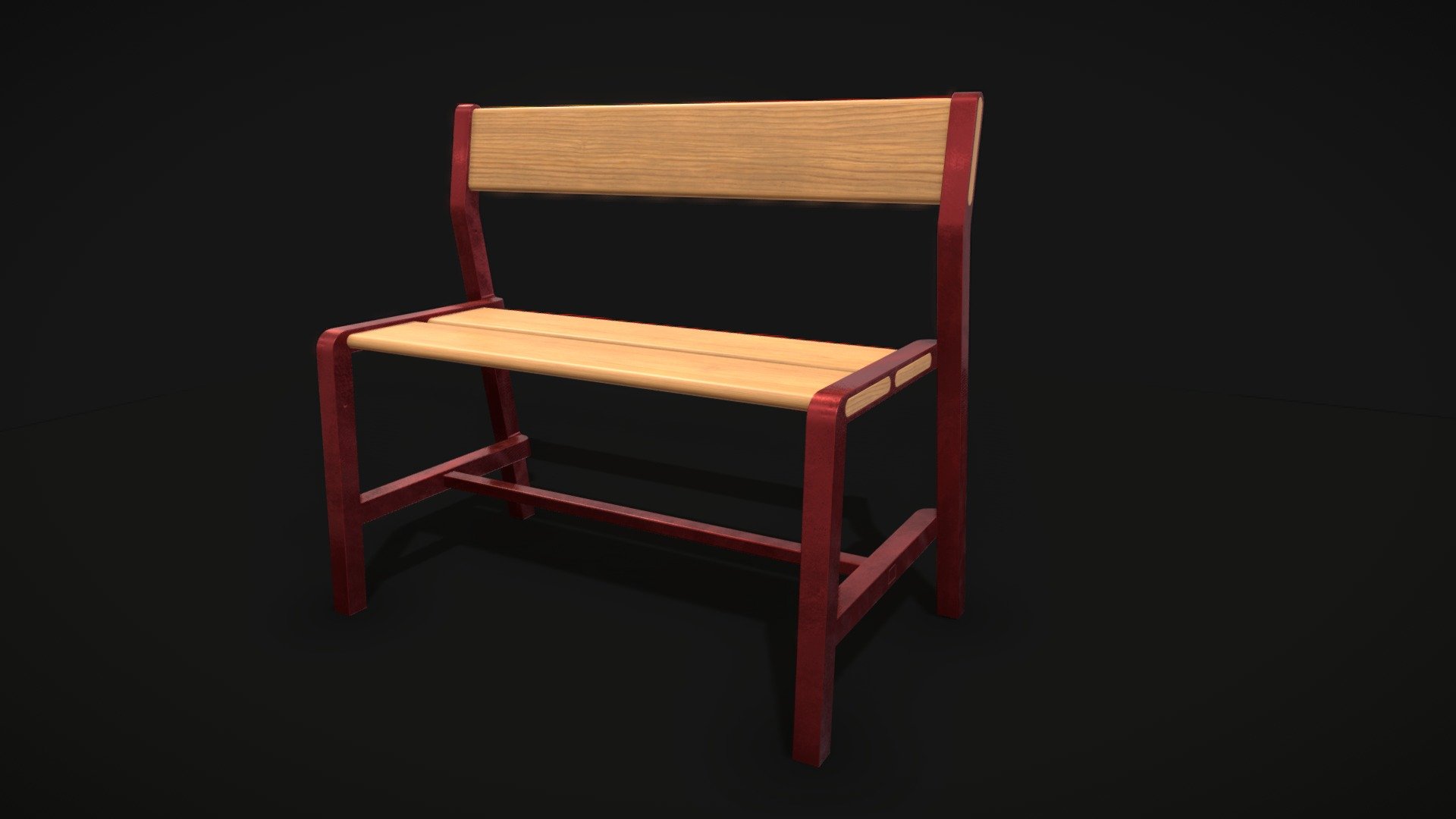 Children's bench, beech/dark red 65x35 cm 

Contains:

1.FBX
    2.OBJ
    3.Blender
    4.Texture 1024
    5.Texture 2048
    6.Texture 4096


Textures:
        BaseColor
        Metallic
        Roughness
        Normal
        Height*
 - IKEA Childrens Bench - Buy Royalty Free 3D model by EliecerPinto 3d model