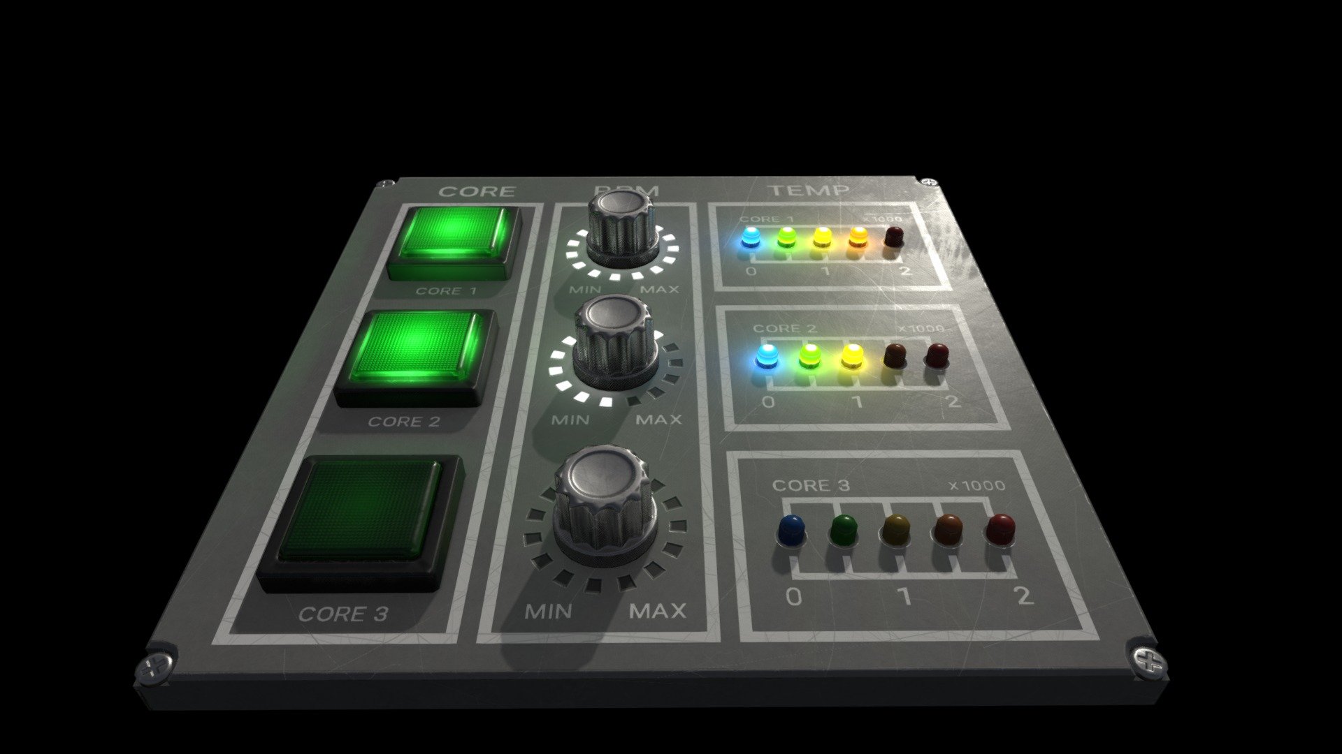 Control Panel Module - 3D model by Alex Szopinski (@alexszopinski) 3d model