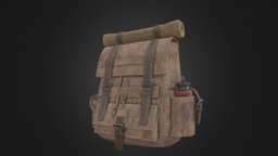 Old Backpack bag, dirty, backpack, bagpack, oldbag, noai, dorokhov