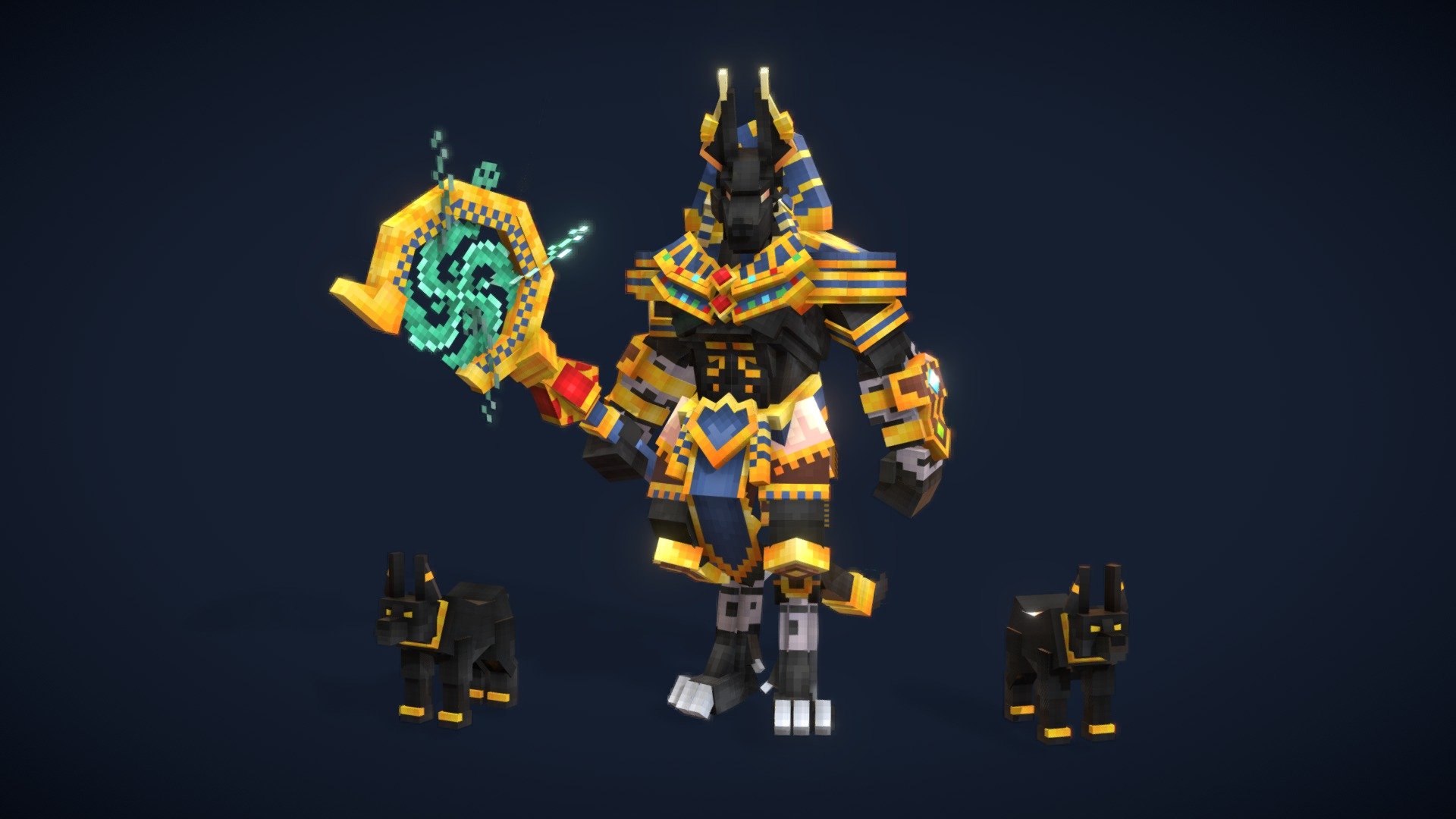 For questions, please contact here: IBarysta#5254 - Anubis - 3D model by IBARYSTA 3d model
