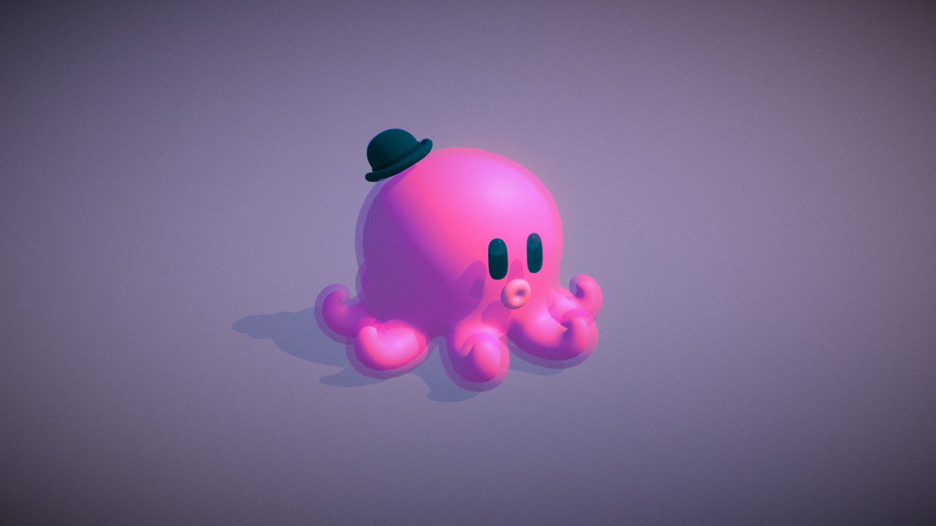 Cute octo boi with a fancy bowler hat. 

Model created in Blender 2.92 - Octy the Octopus - Buy Royalty Free 3D model by TheShadyColombian 3d model