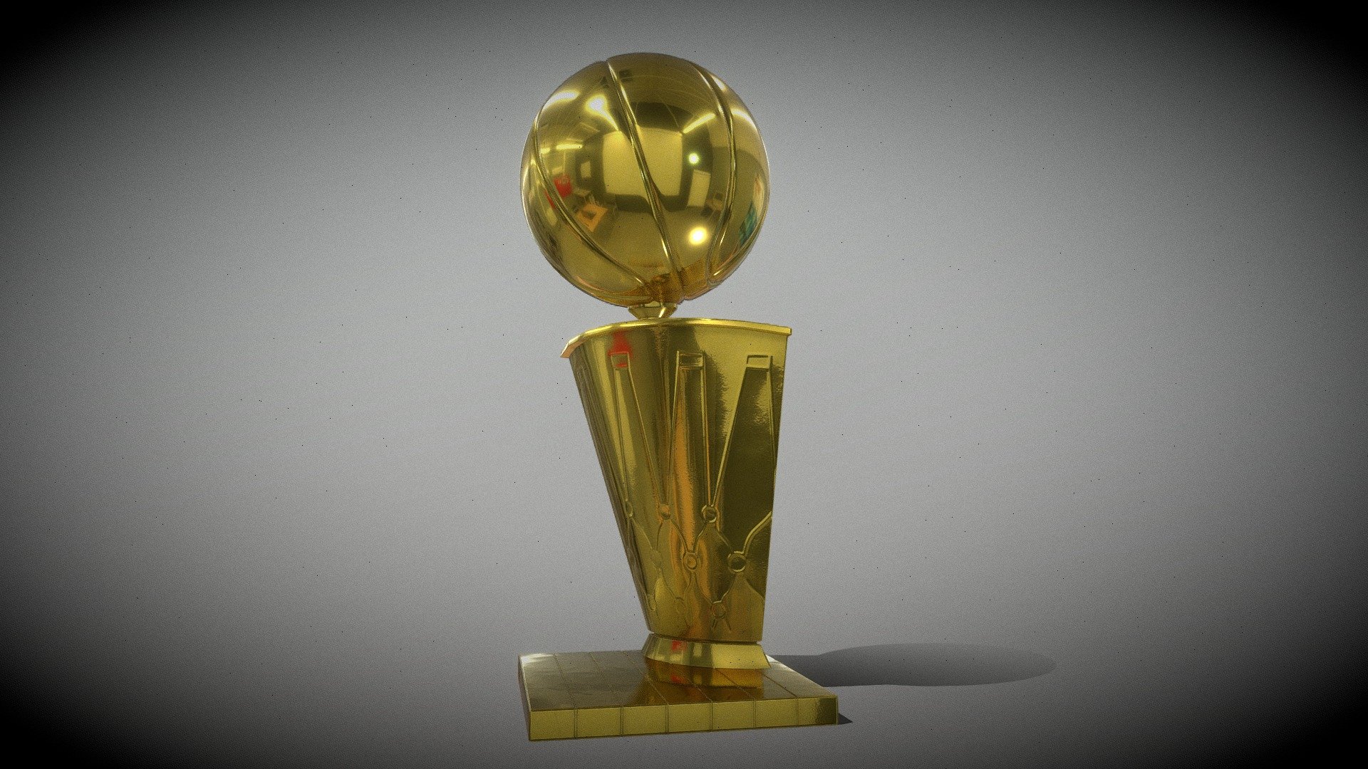 This is a beautiful NBA championship trophy - the Larry O'Brien NBA Championship. I hope you will like it.

2 materials with 2048 * 2048 textures.

Triangles: 39658 Vertices: 19910

(Viewer Setting above are just a preview and may vary drastically depending on your lighting and shading setup on the final application)

If you have any questions, please feel free to contact me.

E-mail: zhangshangbin1314159@gmail.com
 - NBA Championship Trophy - Buy Royalty Free 3D model by Zhang Shangbin (@zhangshangbin1314159) 3d model