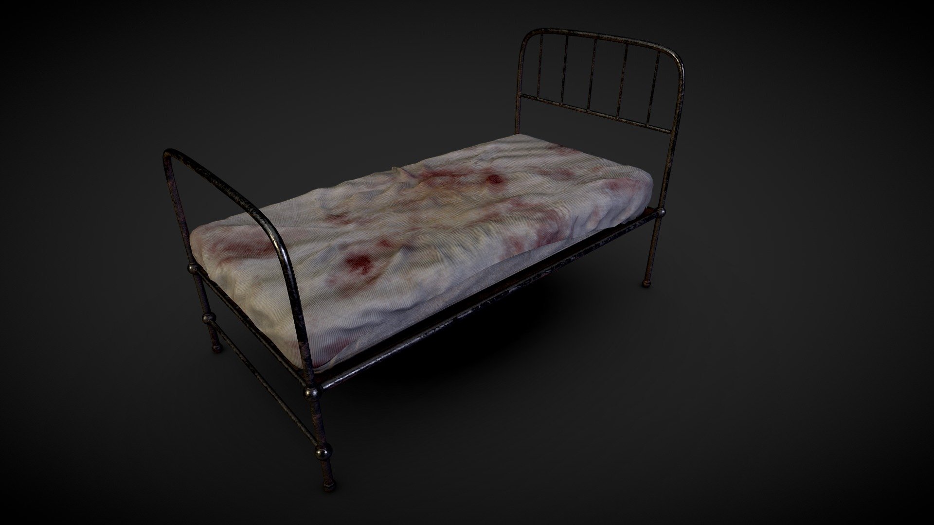 Game ready asset. All textures included ( 1024, 2048, 4096 )
I've made it for my video game project. 
Modeling in Maya, Sheets in Marvelous designer and Texturing in Substance Painter 3d model