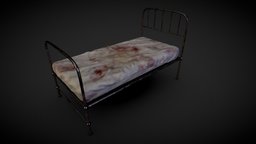 Horror Hospital Bed abandoned, bed, creepy, furniture, scary, hospital, horror