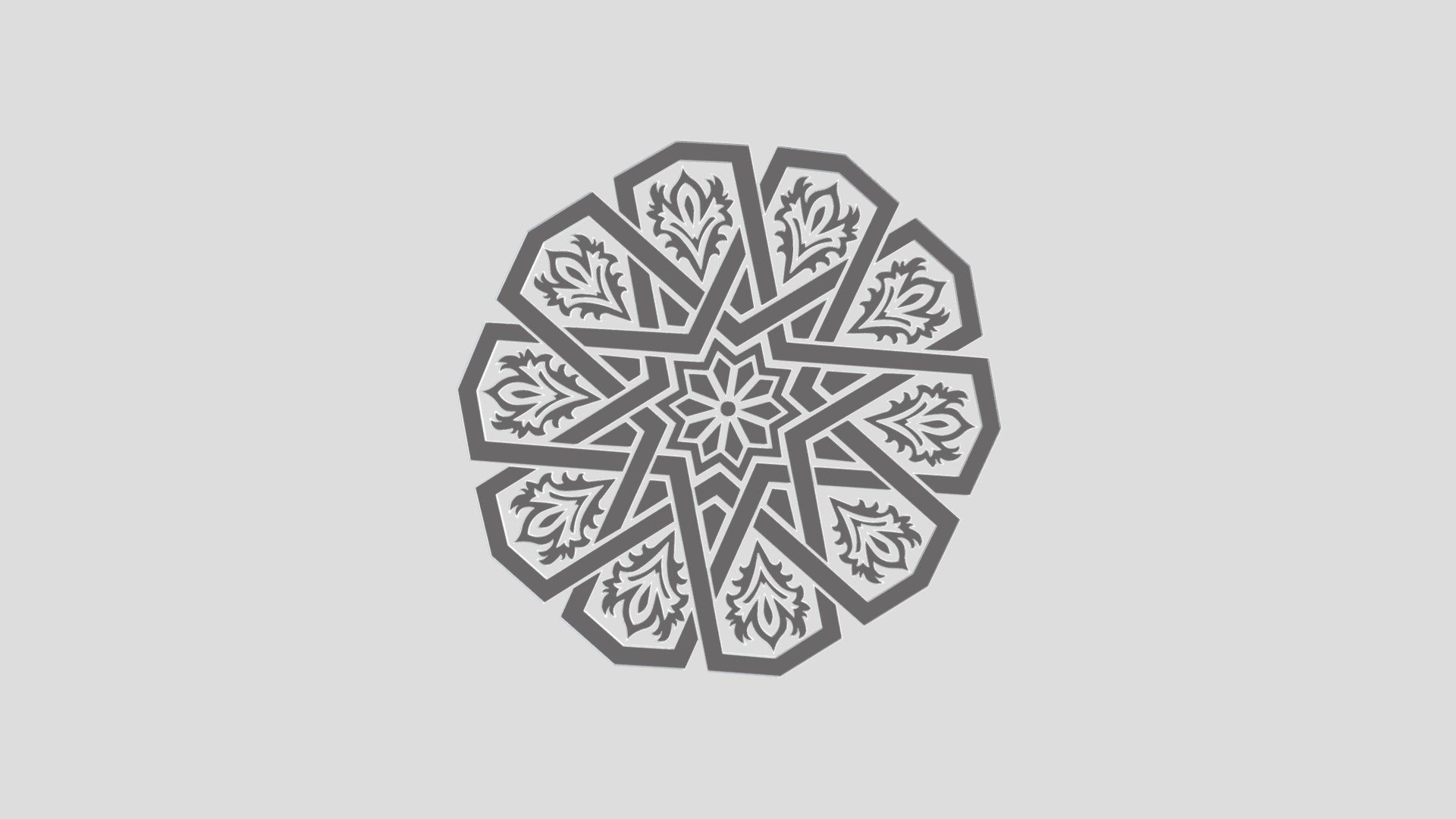 Islamic patterns - Islamic pattern - Download Free 3D model by GhalebR 3d model