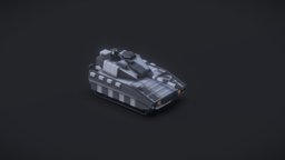 CV90120-T Tank tank, cannon, blender-3d, downloadable, cv90, lowpoly, military, free