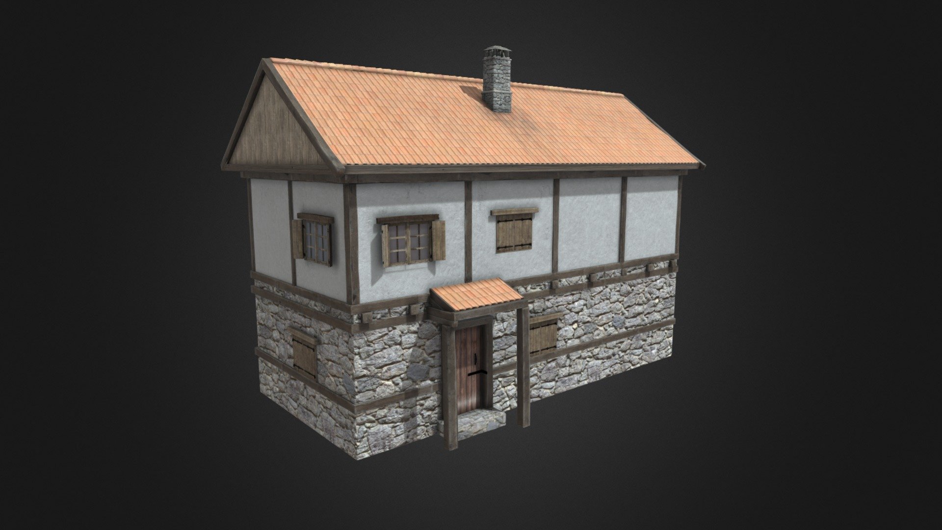 This is a model of a medieval house used in the VR restoration of the Medieval Town-Fortress Cherven.

The model was initially created in 3Ds Max 2012, then fully textured and rendered using V-Ray

Check out more models from the Cherven VR restoration at https://skfb.ly/oS6TM - Town-Fortress Cherven Medieval House 04 - 3D model by Tornado_Studios 3d model