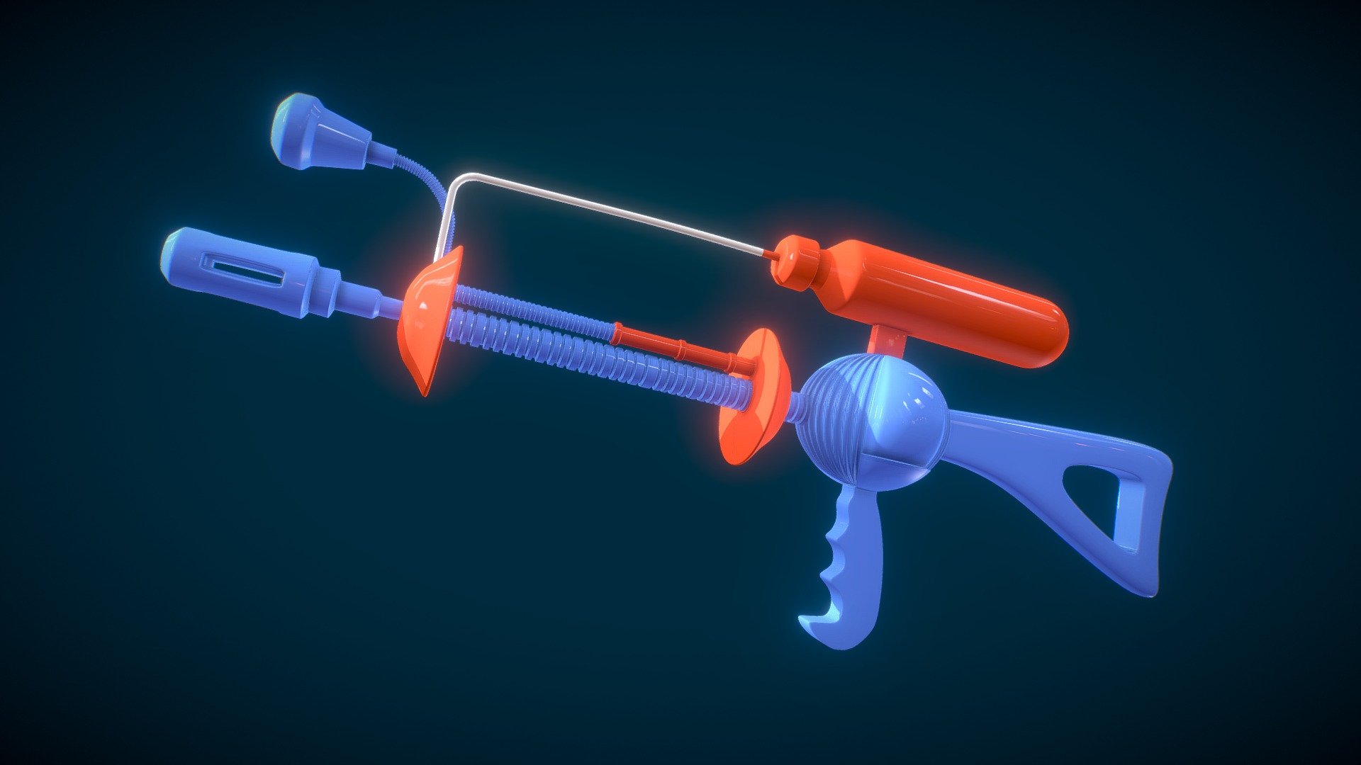 Modeling Weapon Mars Attack - Weapon Mars Attack - 3D model by Cristian_Otero 3d model